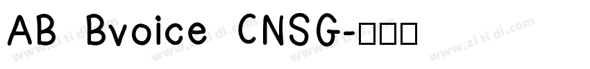 AB Bvoice CNSG字体转换